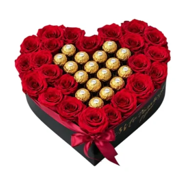 Kuti me zemer lule te kuqe dhe Ferrero